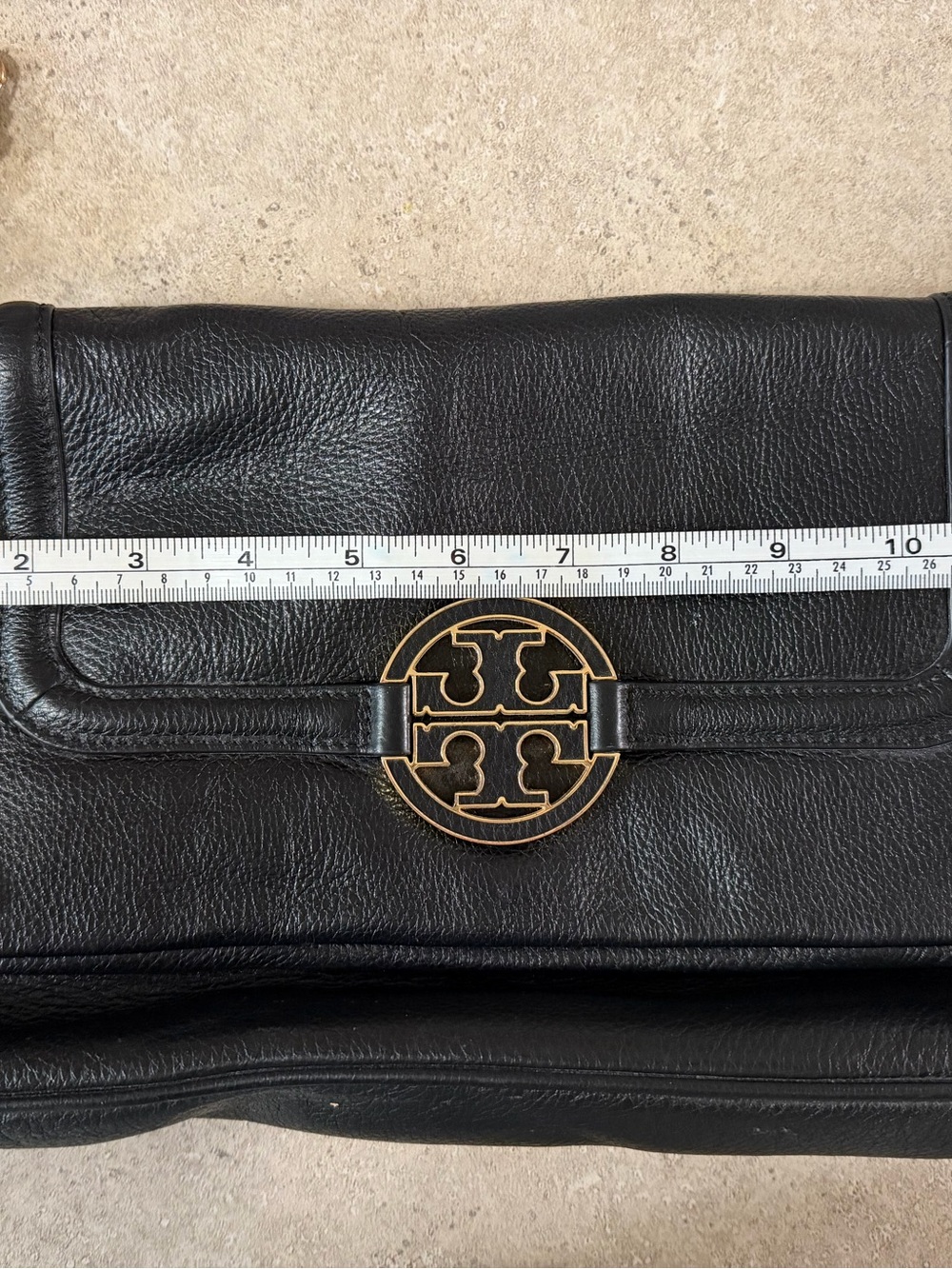 Tory Burch Amanda Crossbody. Gently Used. Black leather. - Picture 2 of 11